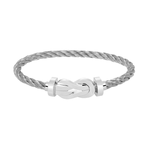 [Marins]CHANCE LARGE 8 FIGURE BUCKLE NO DIAMOND BRACELET SILVER