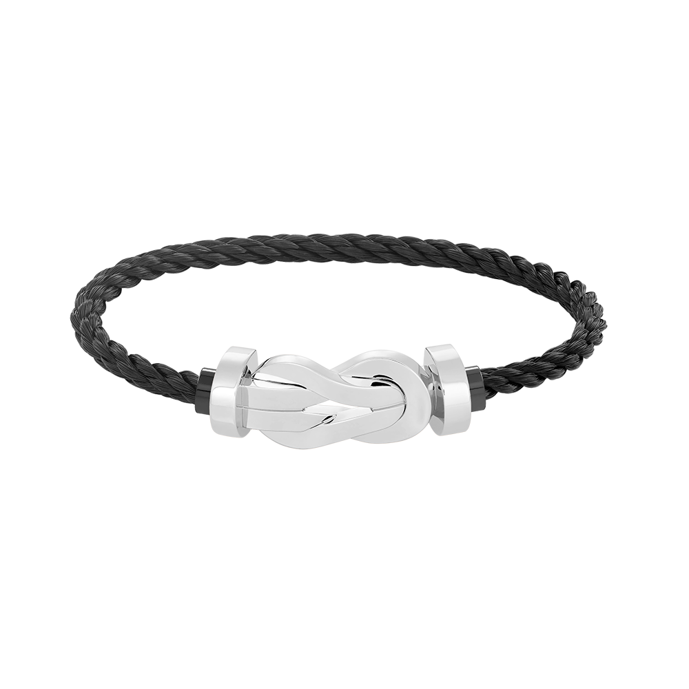 [Marins]CHANCE LARGE 8 FIGURE BUCKLE NO DIAMOND BRACELET SILVER