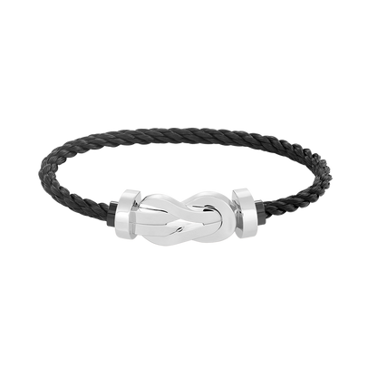 [Marins]CHANCE LARGE 8 FIGURE BUCKLE NO DIAMOND BRACELET SILVER
