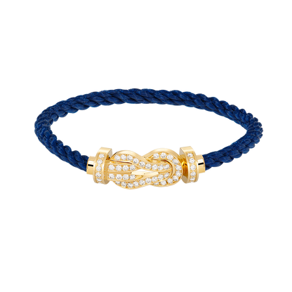 [Marins]CHANCE LARGE 8 FIGURE BUCKLE FULLDIAMOND BRACELET GOLD