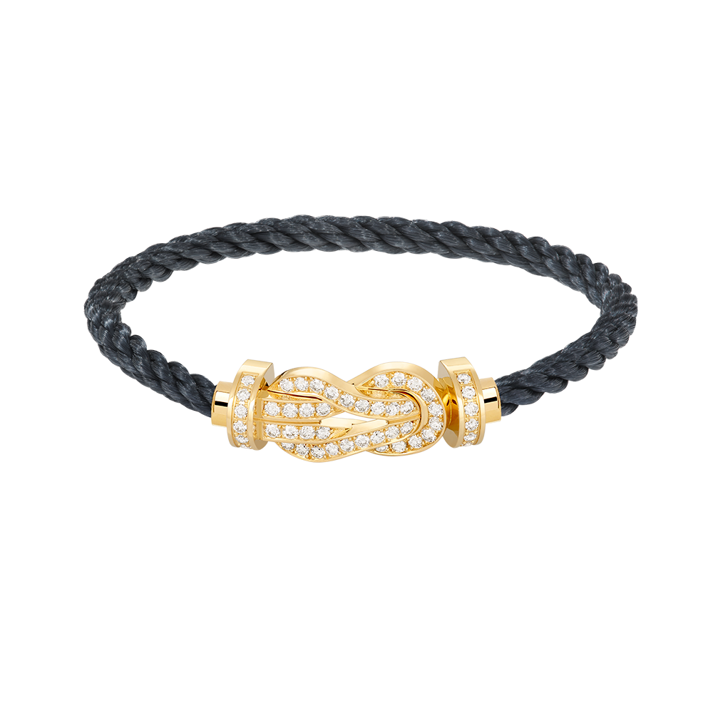 [Marins]CHANCE LARGE 8 FIGURE BUCKLE FULLDIAMOND BRACELET GOLD