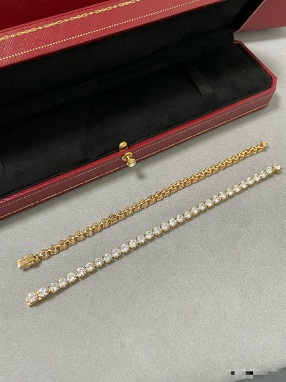 [Marins jewelrys]TENNIS BRACELET WITH FULL DIAMOND SETTING