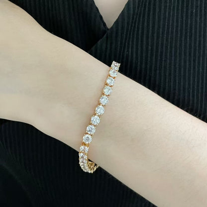 [Marins jewelrys]TENNIS BRACELET WITH FULL DIAMOND SETTING