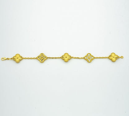 [Marins] CLOVER 5 MOTIF LASER BRACELET COLLECTION