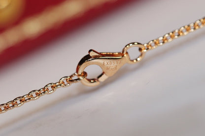 [Marins]LOVE NECKLACE PINK GOLD AND SILVER