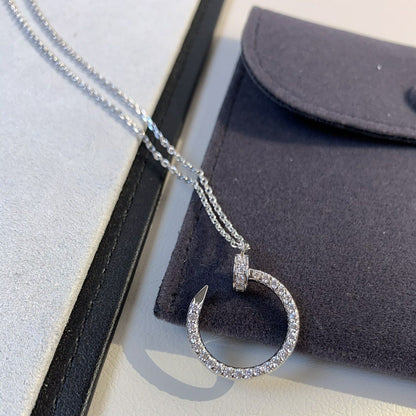 [Marins]JUSTE NECKLACE SILVER DIAMONDS
