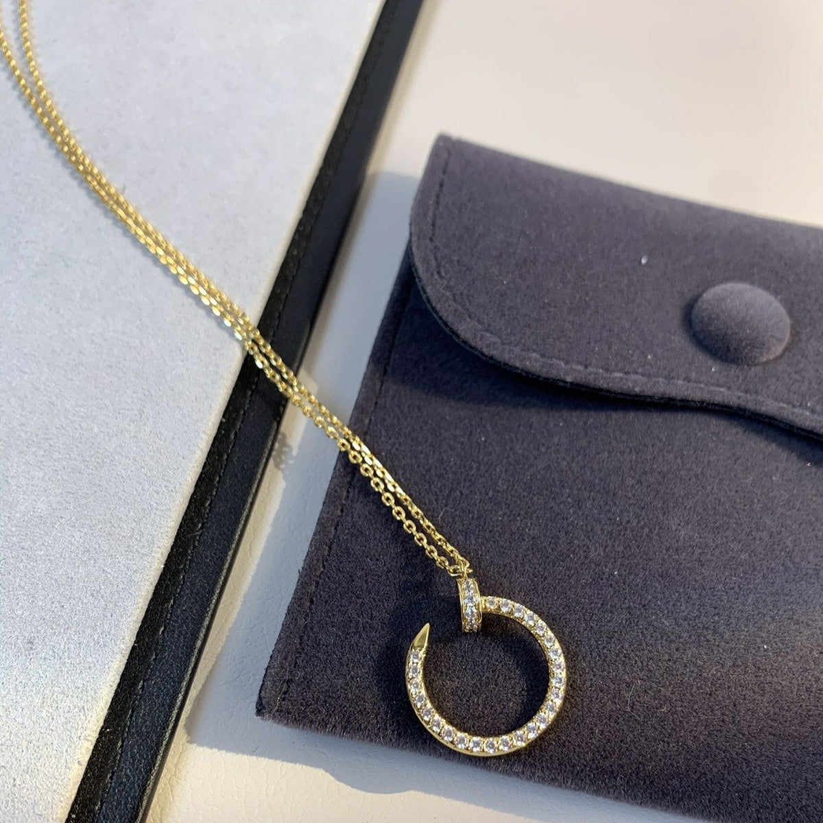 [Marins]JUSTE NECKLACE GOLD DIAMONDS