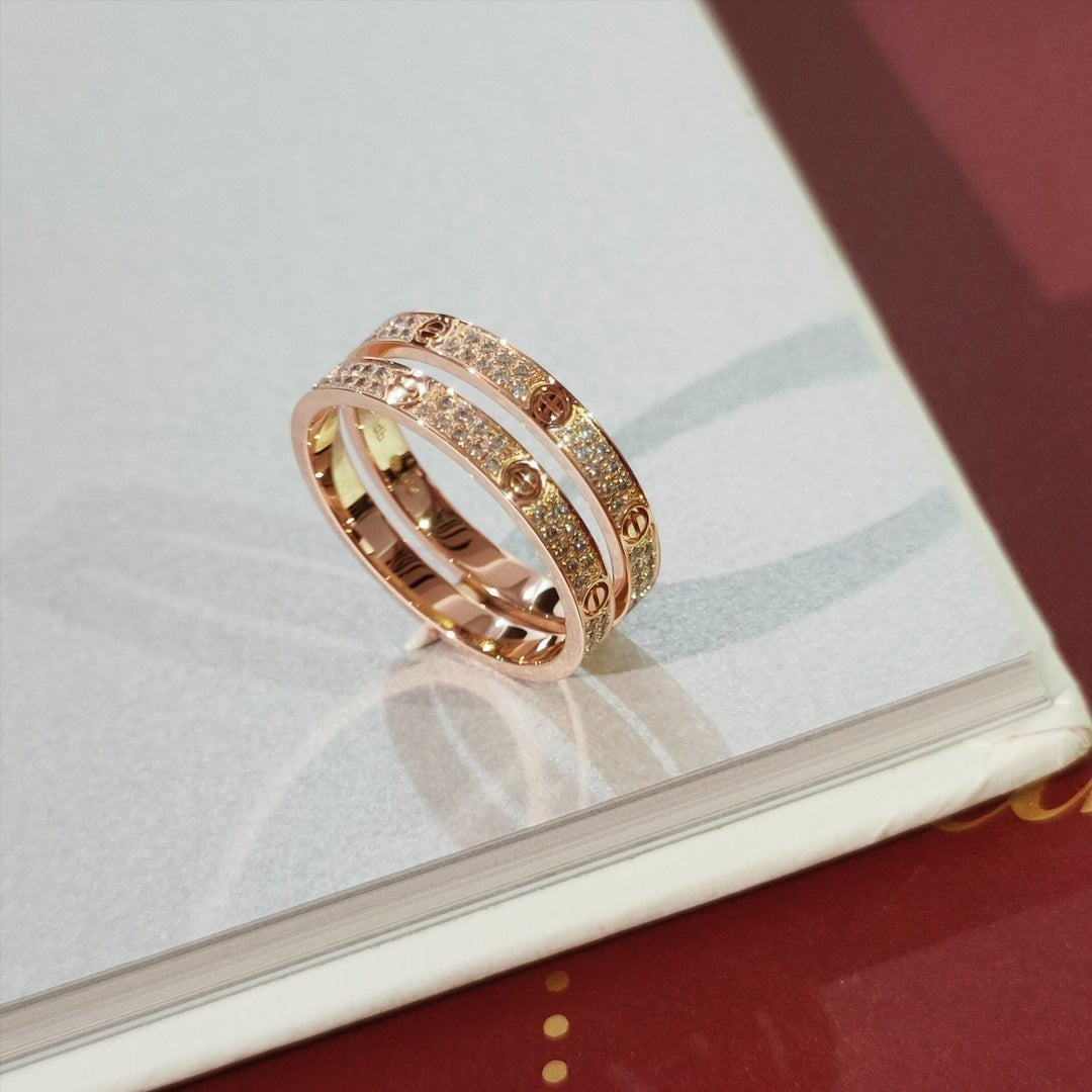 [Marins]LOVE RING 2.65MM DIAMOND