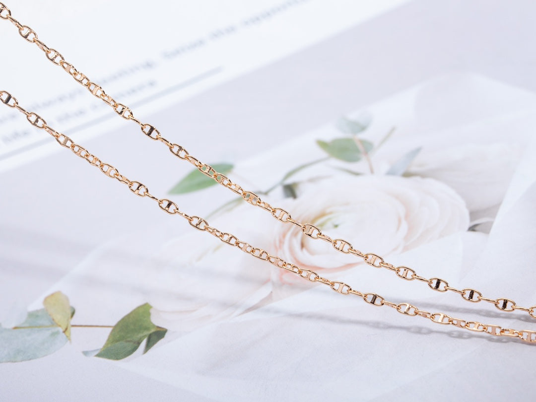 [Marins]ECHAPPEE NECKLACE PINK GOLD