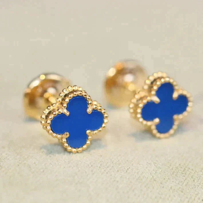 [Marins]CLOVER MINI 9.5MM TURQUOISE EARRINGS