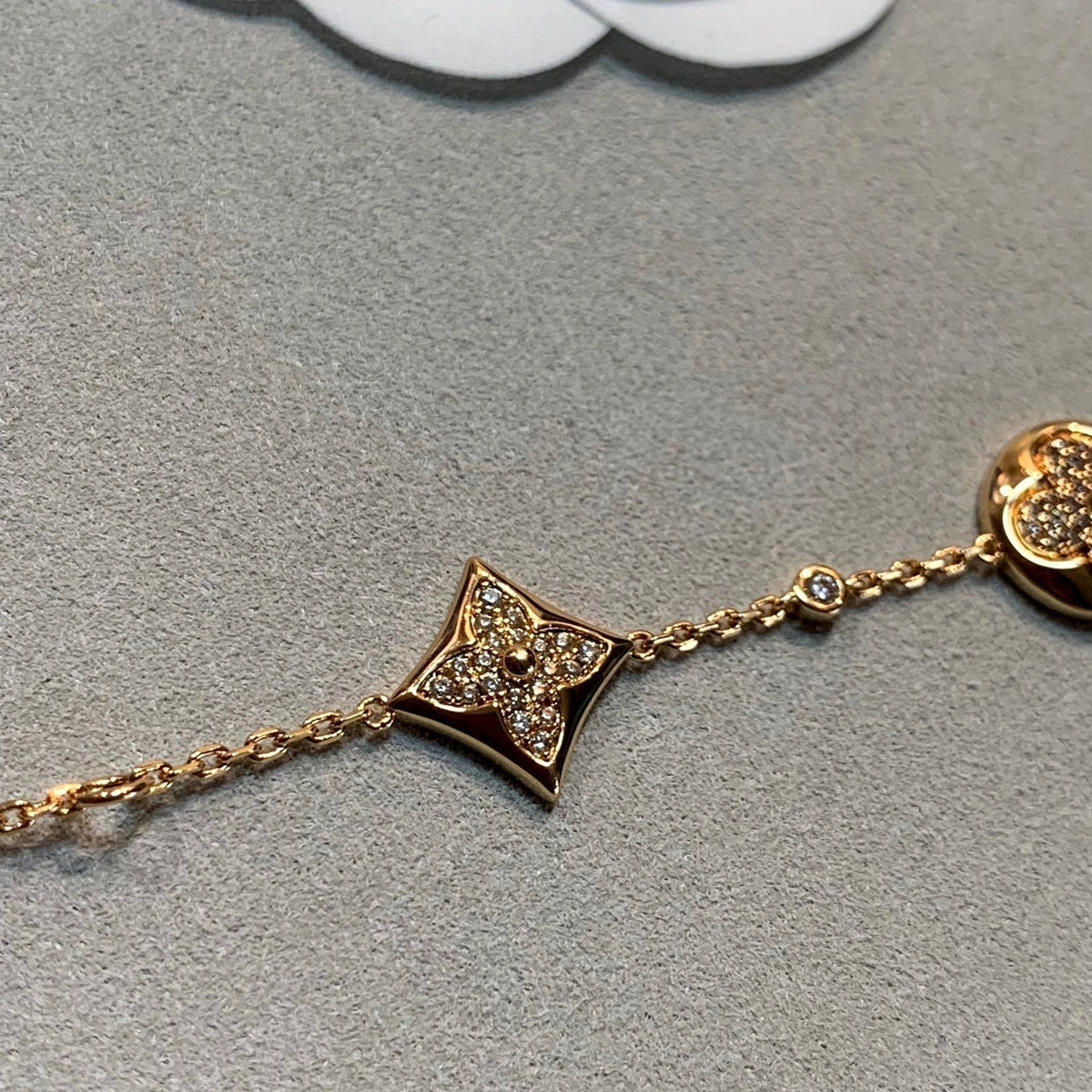 [Marins]STAR AND SUN 4 MOTIFS GOLD DIAMONDS BRACELET