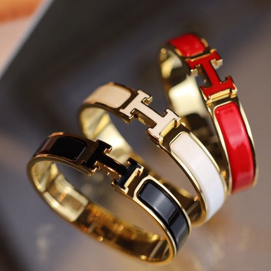 [Marins]H BRACELET 12MM GOLD