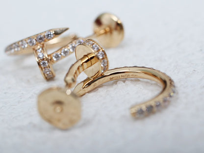 [Marins]JUSTE EARRINGS 12.75MM PINK GOLD DIAMOND