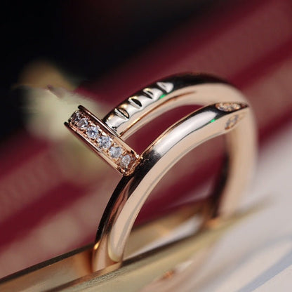 [Marins]JUSTE RING 2.65MM PINK GOLD DIAMOND