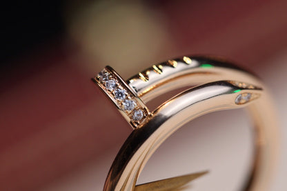 [Marins]JUSTE RING 2.65MM PINK GOLD DIAMOND