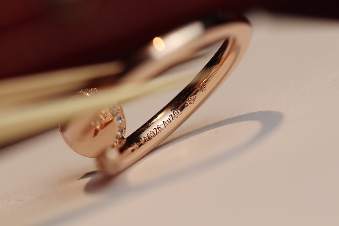 [Marins]JUSTE RING 2.65MM PINK GOLD DIAMOND