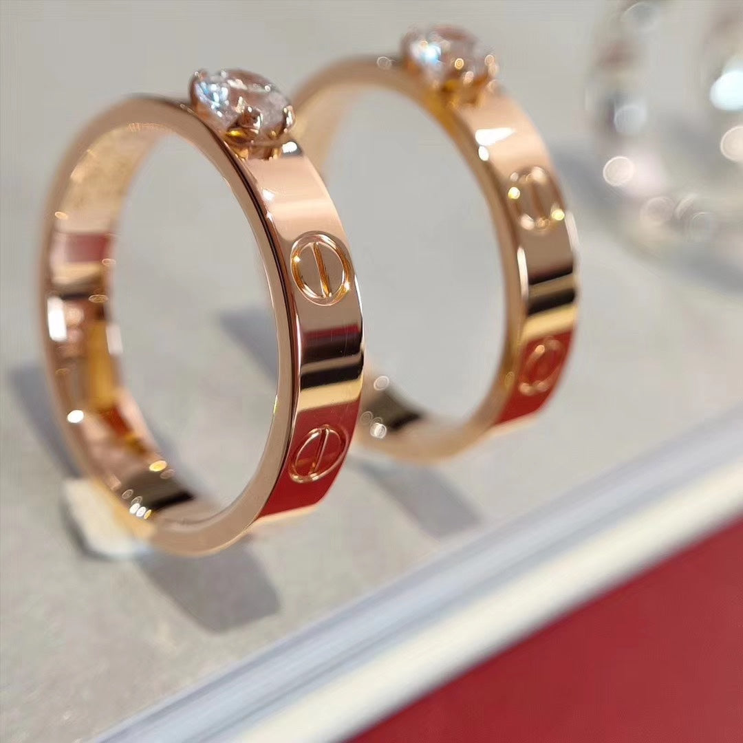 [Marins]LOVE RING 3.6MM 1 BIG DIAMOND