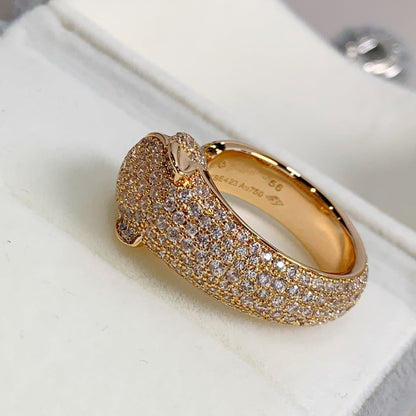 [Marins]PANTHERE PINK GOLD DIAMOND RING