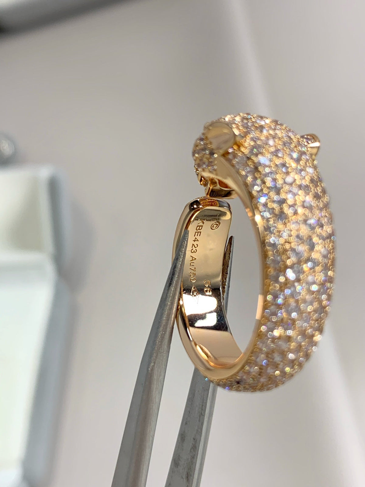 [Marins]PANTHERE PINK GOLD DIAMOND RING