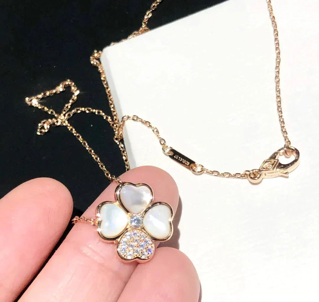 [Marins]CLOVER MOP DIAMOND Marins GOLD NECKLACE