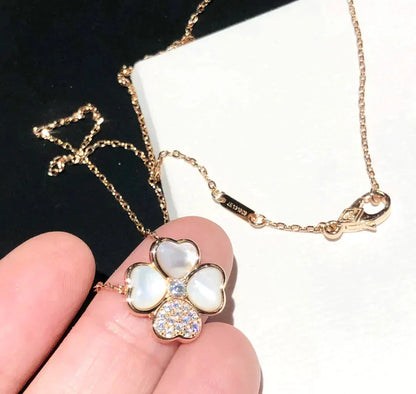 [Marins]CLOVER MOP DIAMOND Marins GOLD NECKLACE