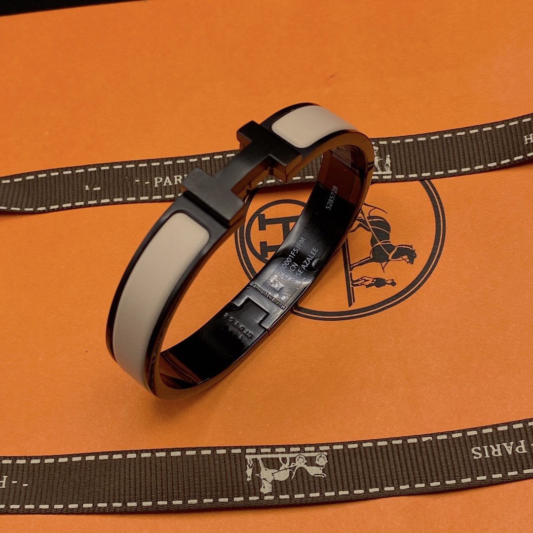 [Marins]H BRACELET 12MM BLACK BEIGE CERAMIC