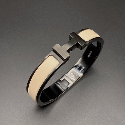 [Marins]H BRACELET 12MM BLACK BEIGE CERAMIC