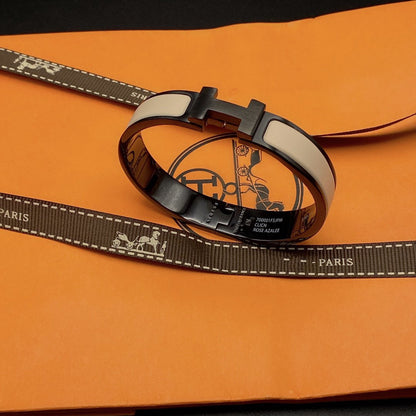[Marins]H BRACELET 12MM BLACK BEIGE CERAMIC