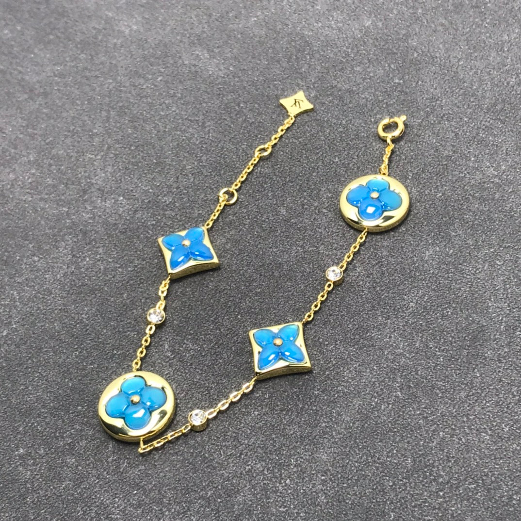 [Marins]STAR AND SUN TURQUOISE 4 MOTIFS 3 DIAMONDS