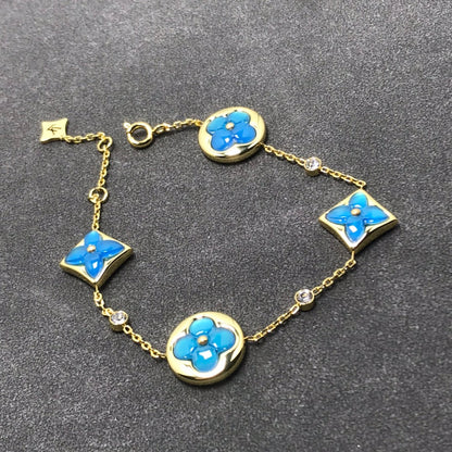 [Marins]STAR AND SUN TURQUOISE 4 MOTIFS 3 DIAMONDS