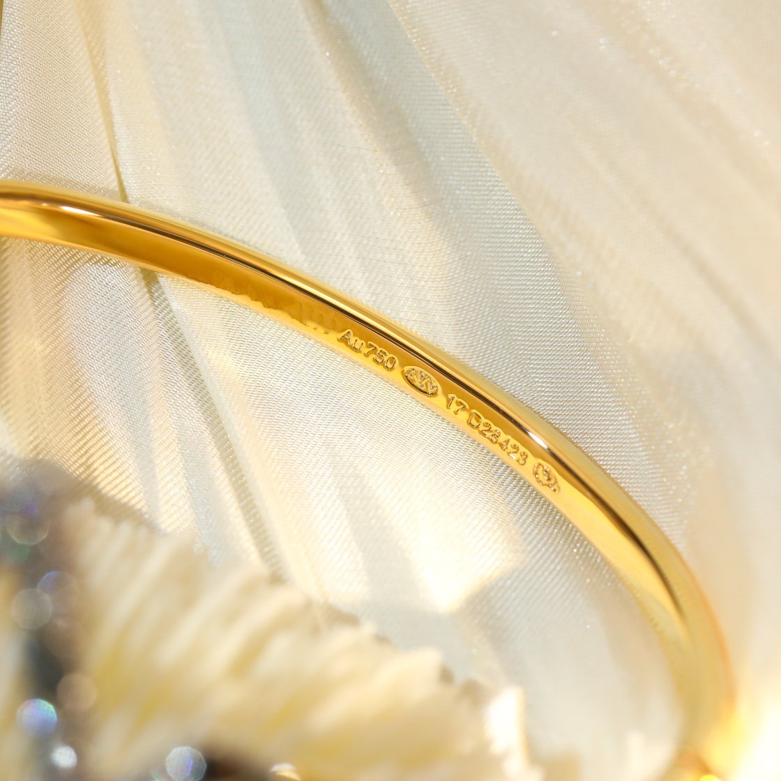 [Marins]VOLTE UPSITE DOWN GOLD DIAMOND BRACELET