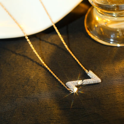 [Marins]VOLT SILVER DIAMOND PEDANT NECKLACE