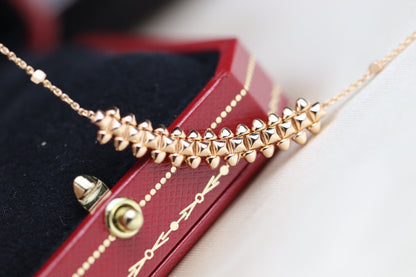 [Marins]CLASH PINK GOLD NECKLACE