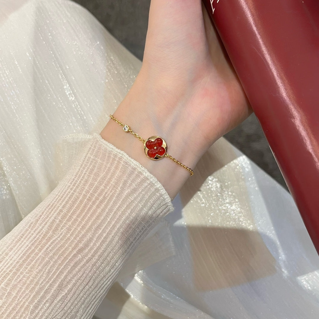 [Marins]SUN PEDANT CARNELIAN BRACELET