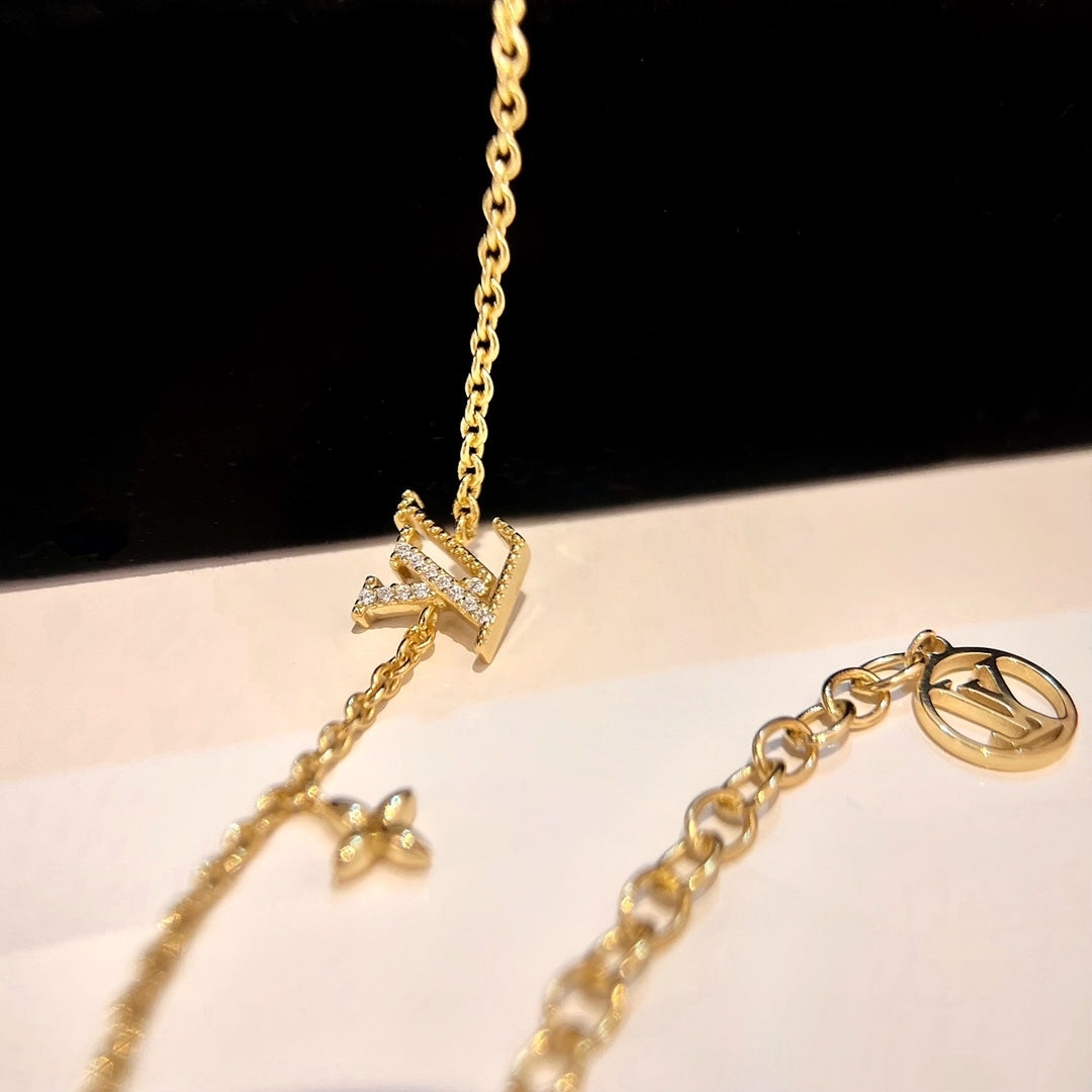 [Marins]LOGO STAR MOTIF GOLD BRACELET