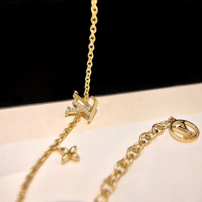 [Marins]LOGO STAR MOTIF GOLD BRACELET