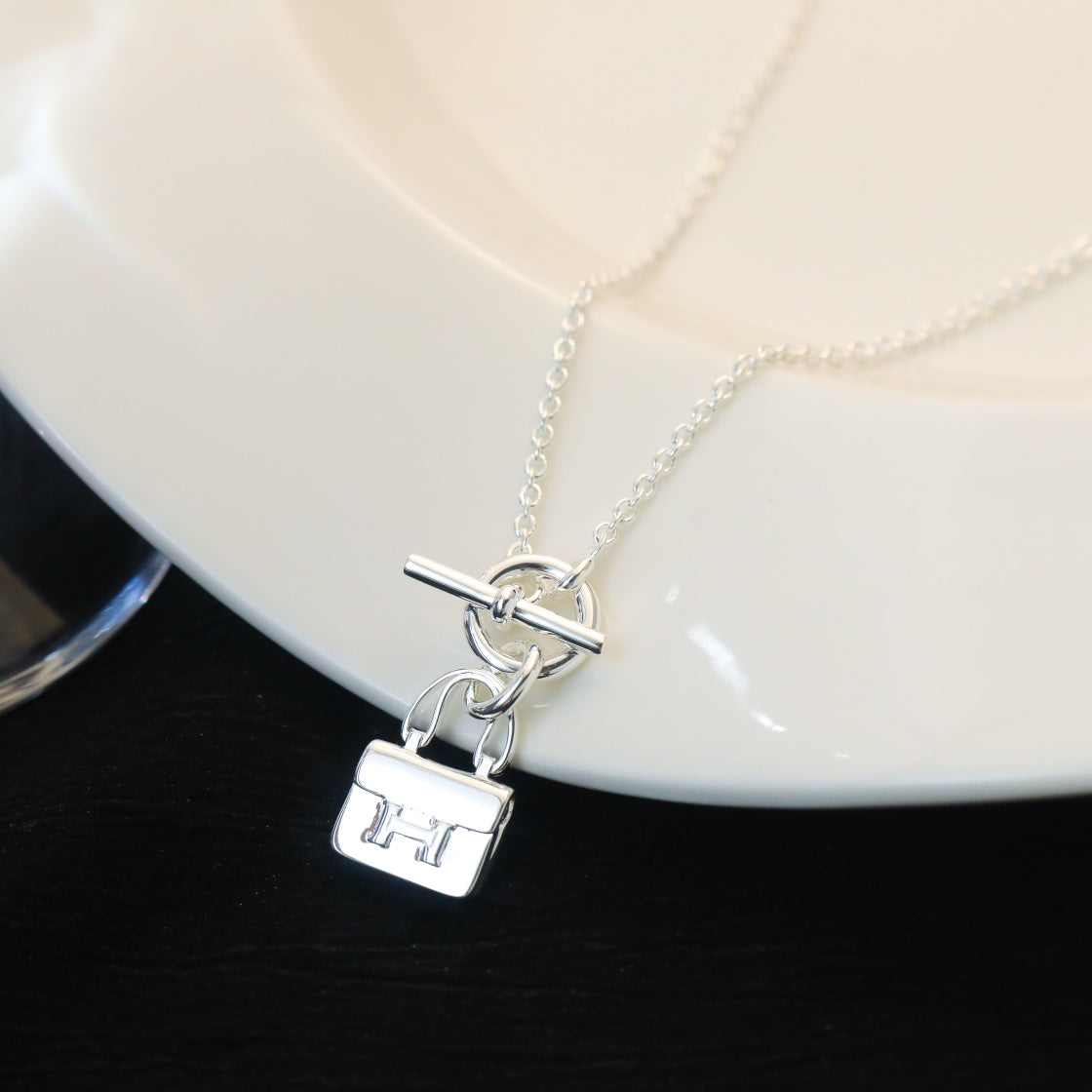 [Marins]POP H PEDANT SILVER NECKLACE