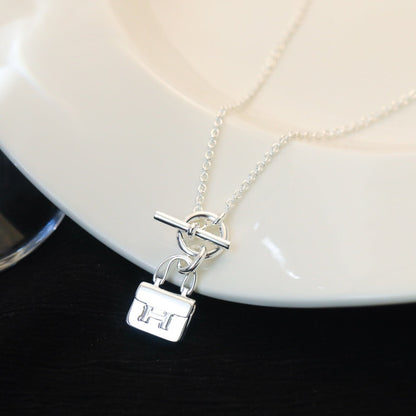 [Marins]POP H PEDANT SILVER NECKLACE