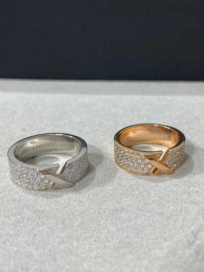 [Marins]LIENS EVIDENCE  DIAMOND PAVED RING