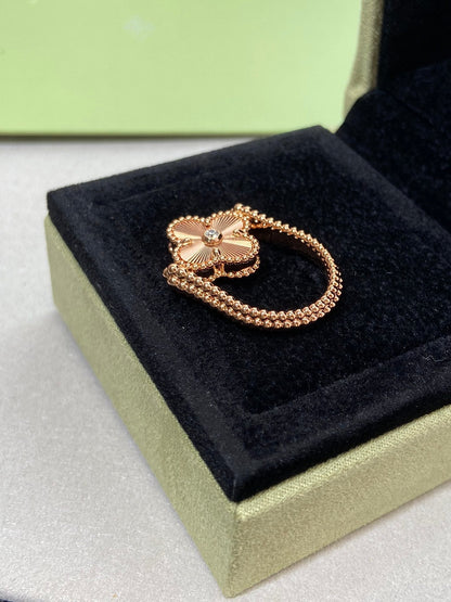 [Marins]CLOVER RIVERSIBLE Marins GOLD RING