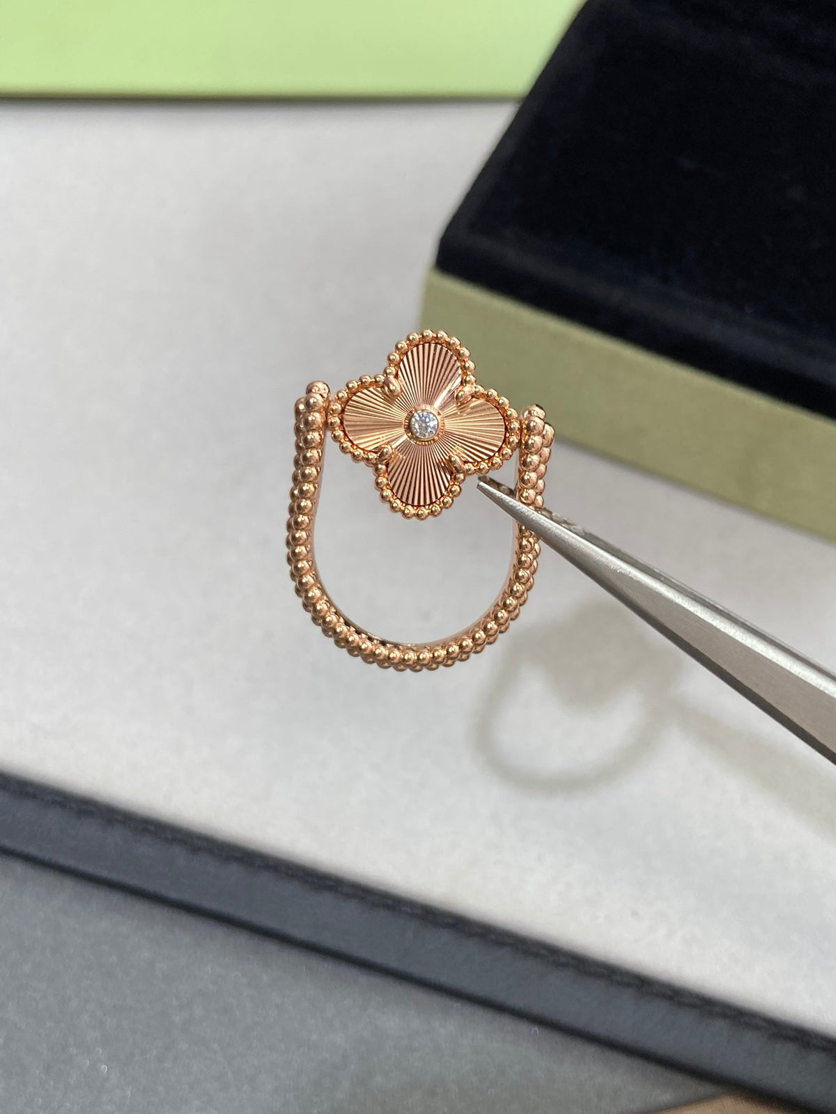 [Marins]CLOVER RIVERSIBLE Marins GOLD RING