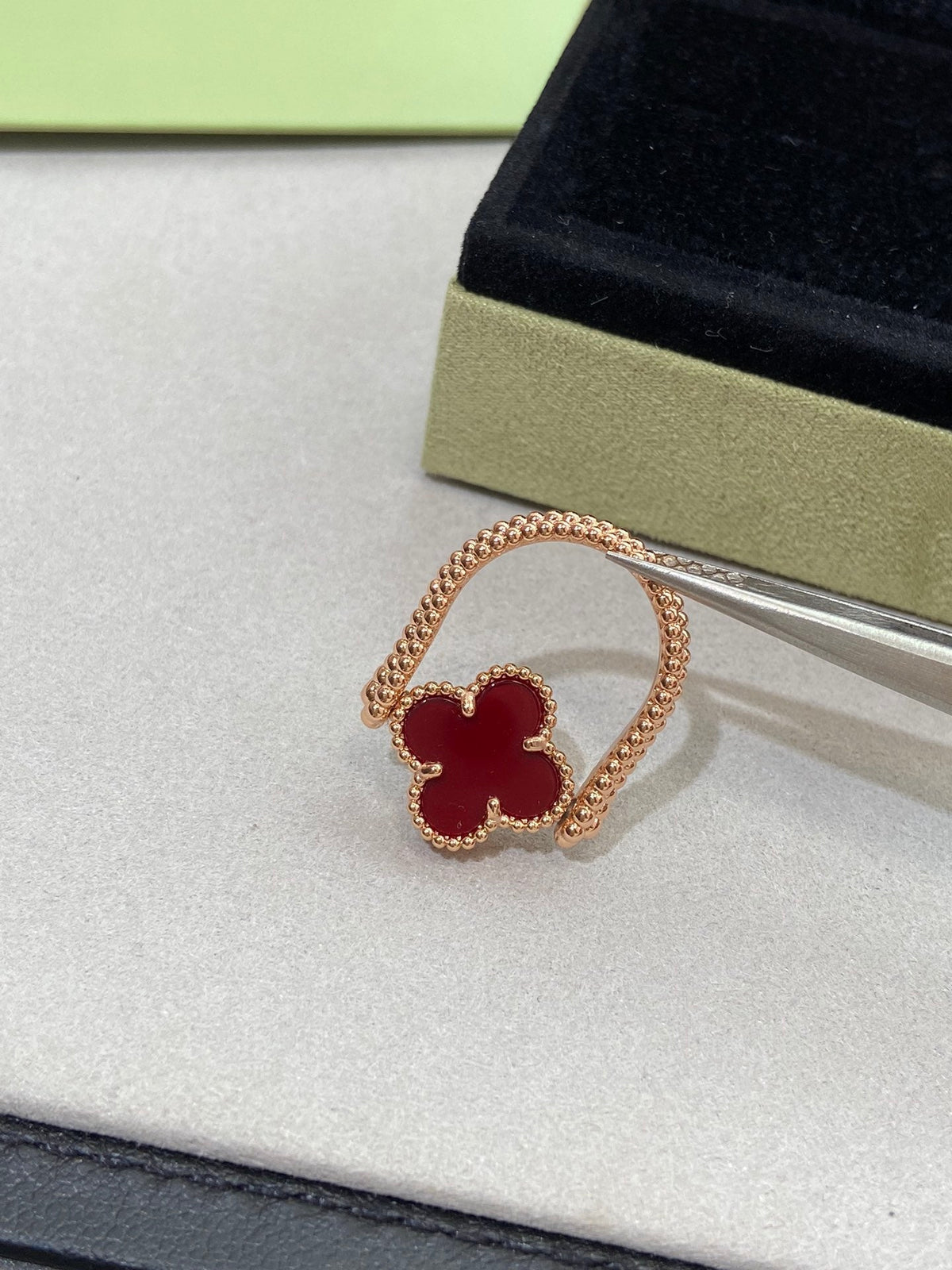 [Marins]CLOVER RIVERSIBLE Marins GOLD RING