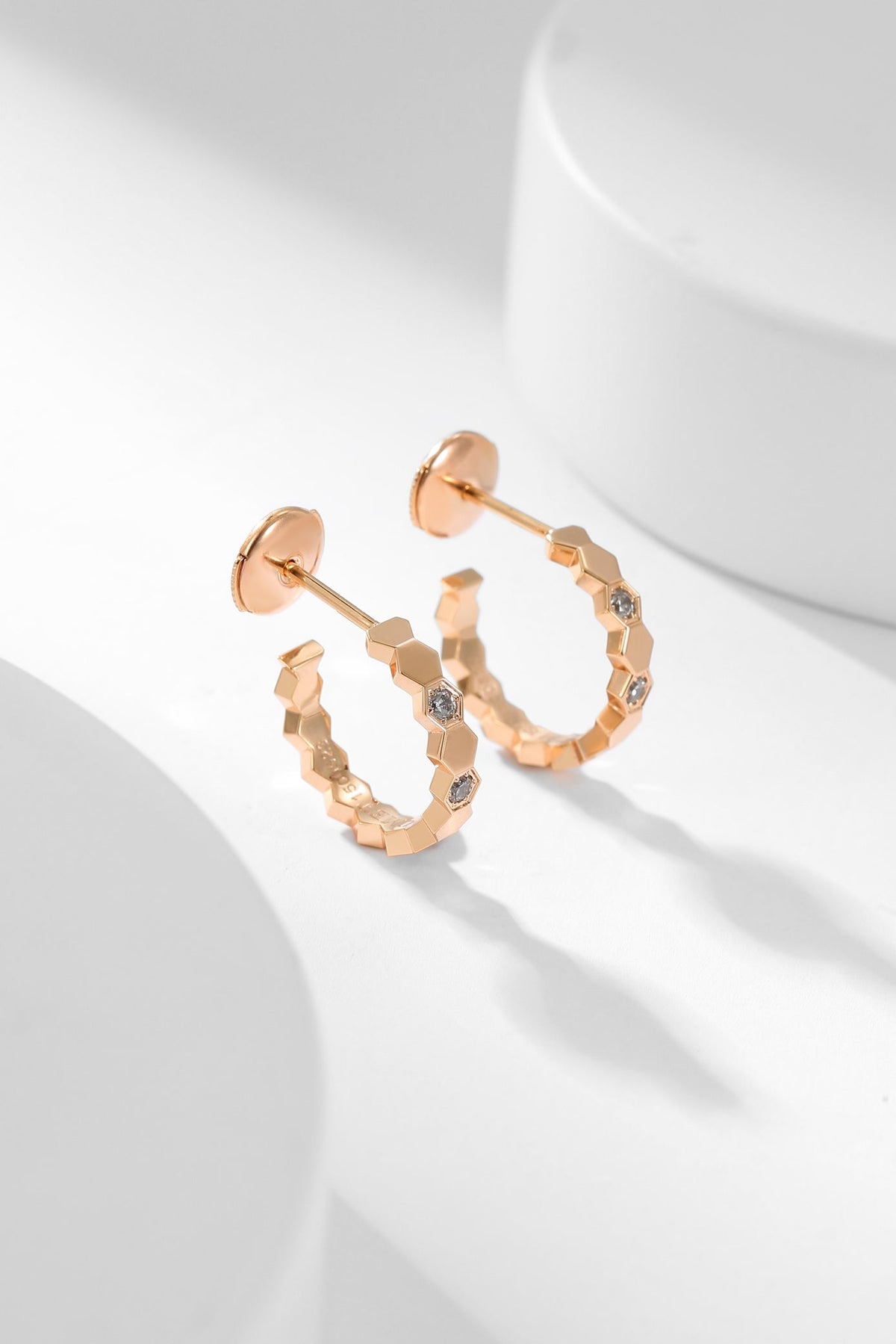 [Marins]BEE LOVE DIAMOND HOOP EARRINGS