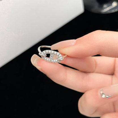 [Marins]RONDE SMALL SILVER DIAMOND RING