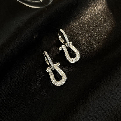 [Marins]FORCE 10 FULL DIAMOND DROP EARRINGS MEDIUM MODEL
