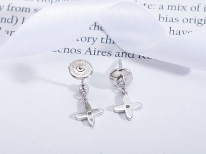 [Marins]VIDYLLE SILVER DIAMOND MINI DROP EARRINGS