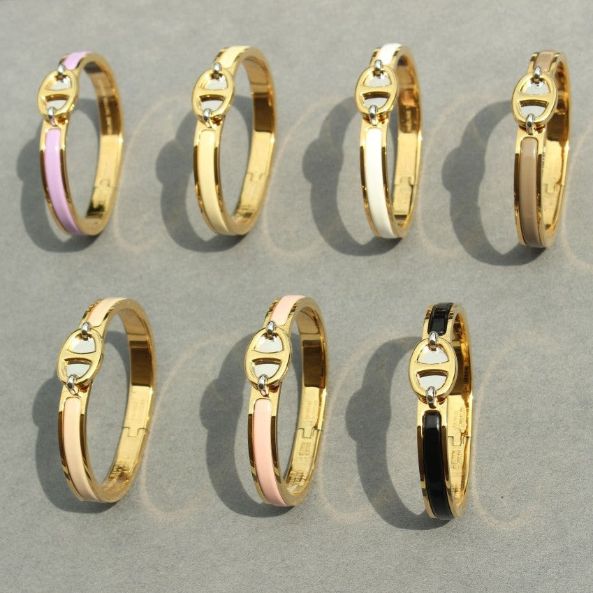 [Marins]CLIC CHAINE GOLD BRACELET