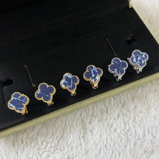 [Marins]CLOVER PIETERSITE MEDIUM STUD EARRINGS