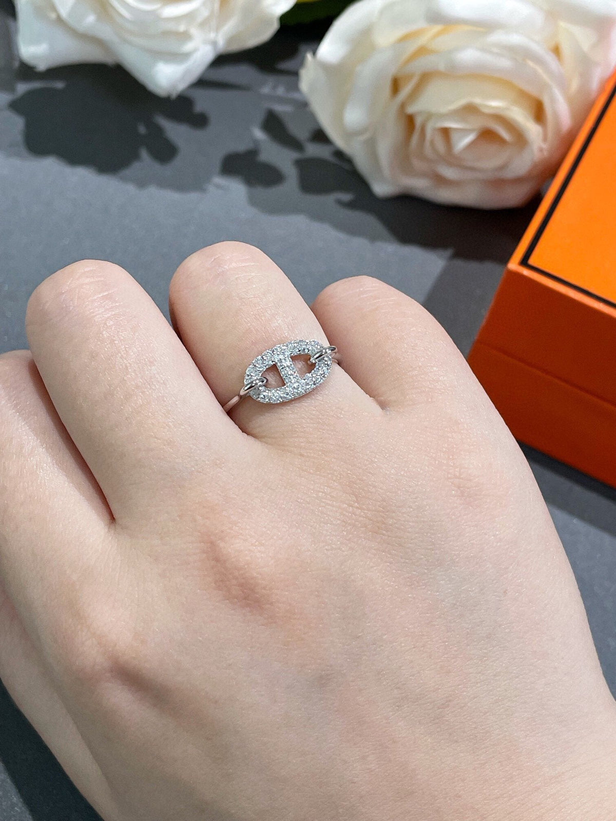 [Marins]RONDE SMALL DIAMOND RING