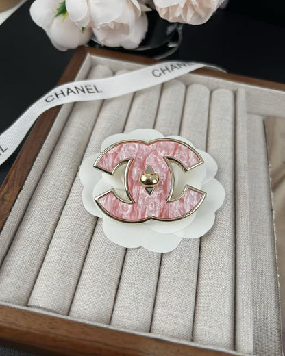 [Marins]Pink Resin Classic Brooch 5cm